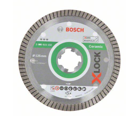 BOSCH DIAMOND CUTTING BLADE X-LOCK 125 X 22.23 X 1.4 X 7 
